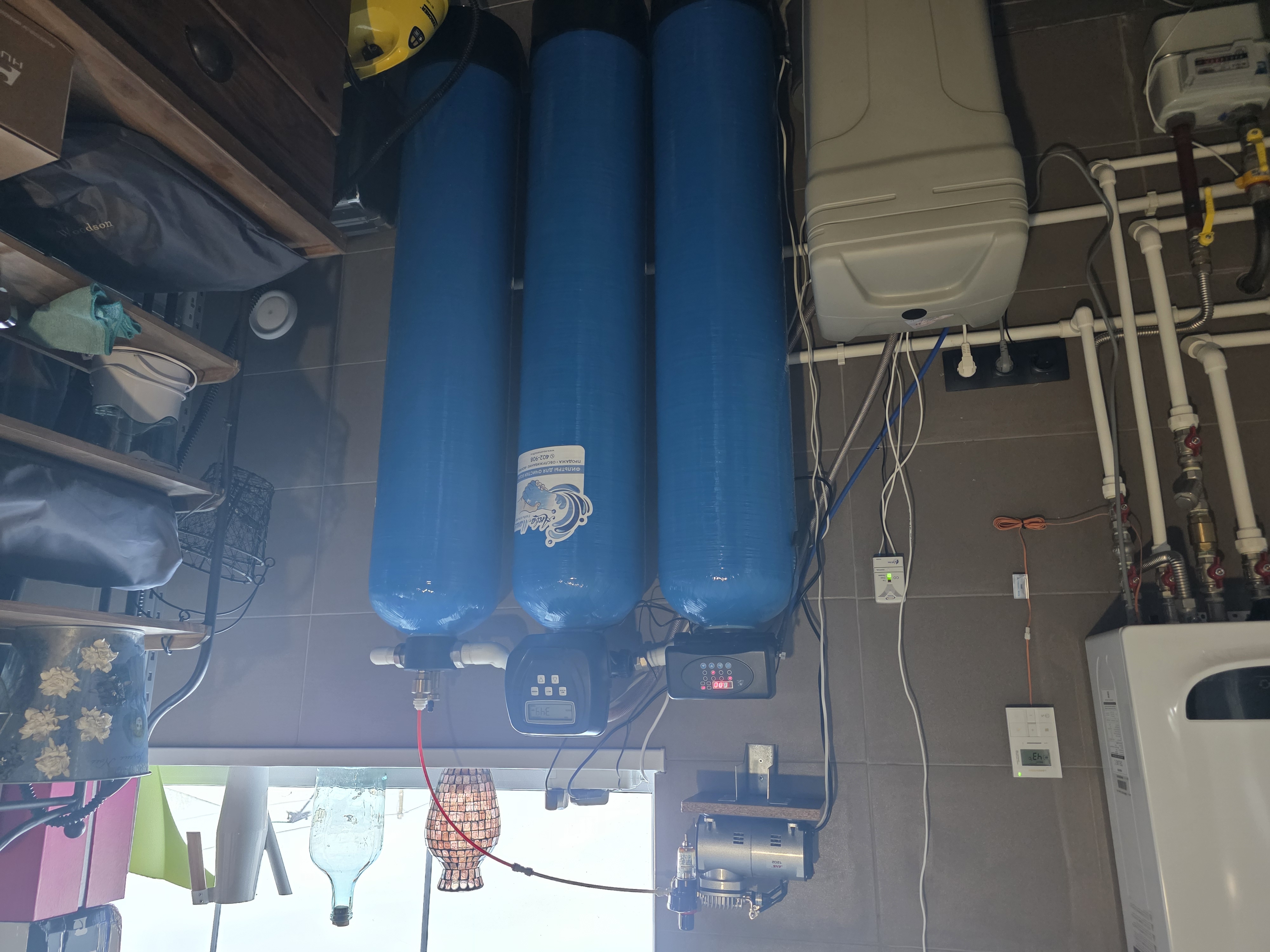 Пример установленной системы водоподготовки